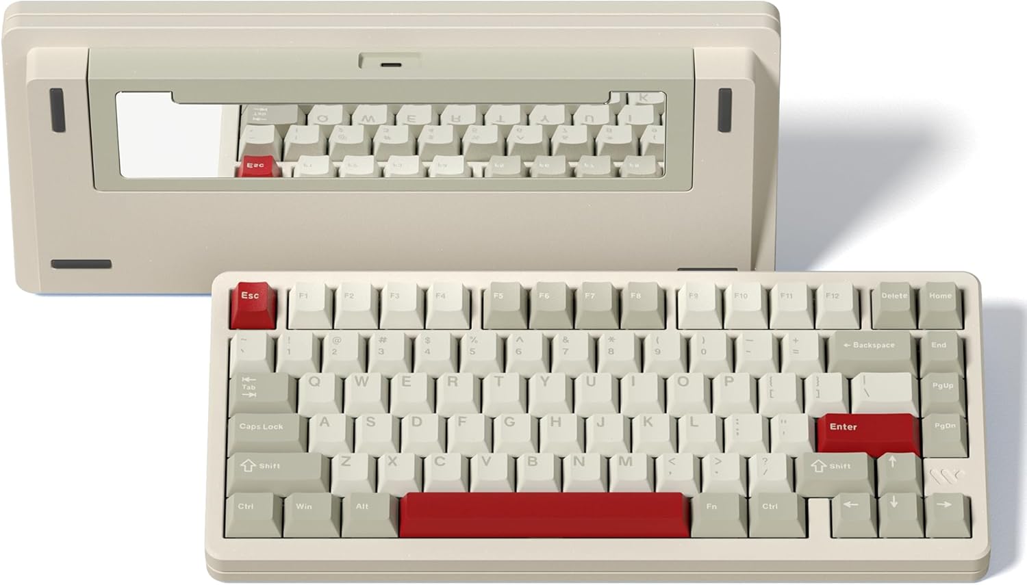 Womier - SK75 75% Keyboard with Full Aluminum Wireless Mechanical Gaming Keyboard, via Custom Pre-Lubed POM Switches RGB Creamy Gaming Key Board, 3-Modes Gasket Hot Swappable, White - Serious Techies
