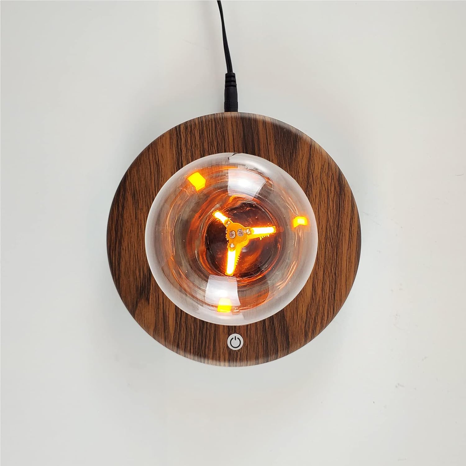 HCNT - Levitating Bulb Lamp Magnetic Floating LED Light Desk Lamp Table Lamp Night Light, 360 Degree Automatic Rotating Light for Unique Gifts Room Home Office Decor - Serious Techies