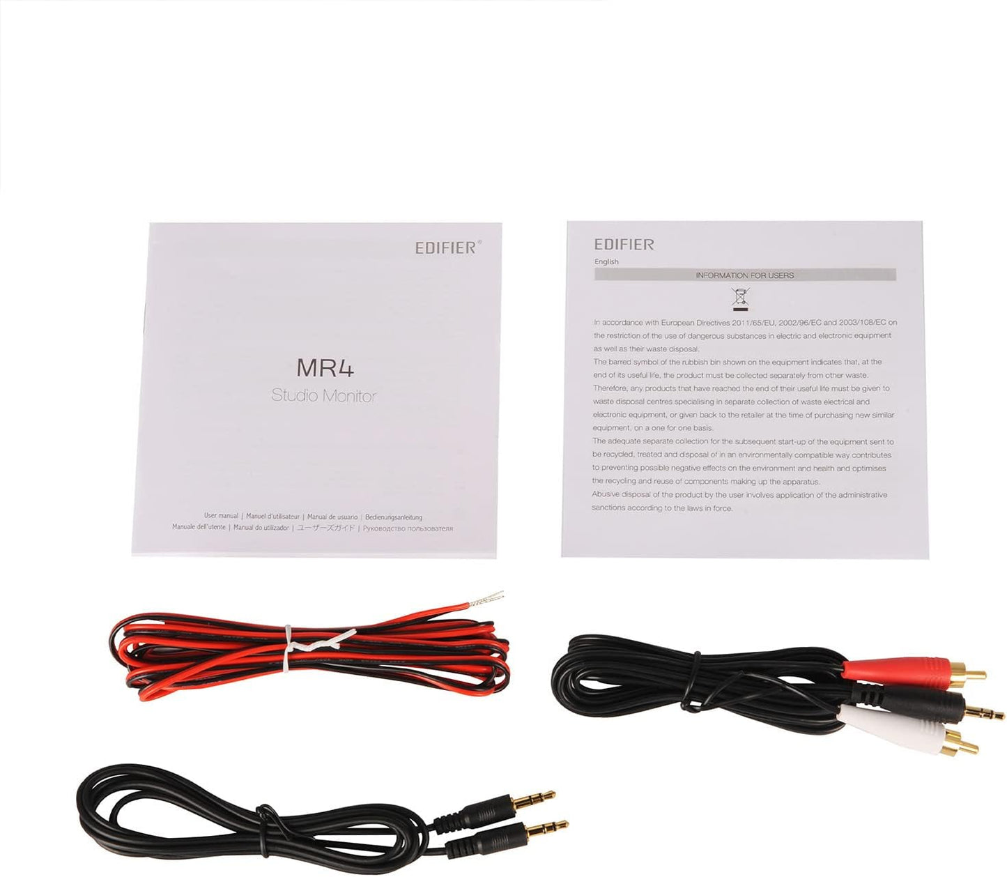 Edifier - MR4 Powered Studio Monitor Speakers, 4" Active Near-Field Monitor Speaker - White (Pair) - Serious Techies