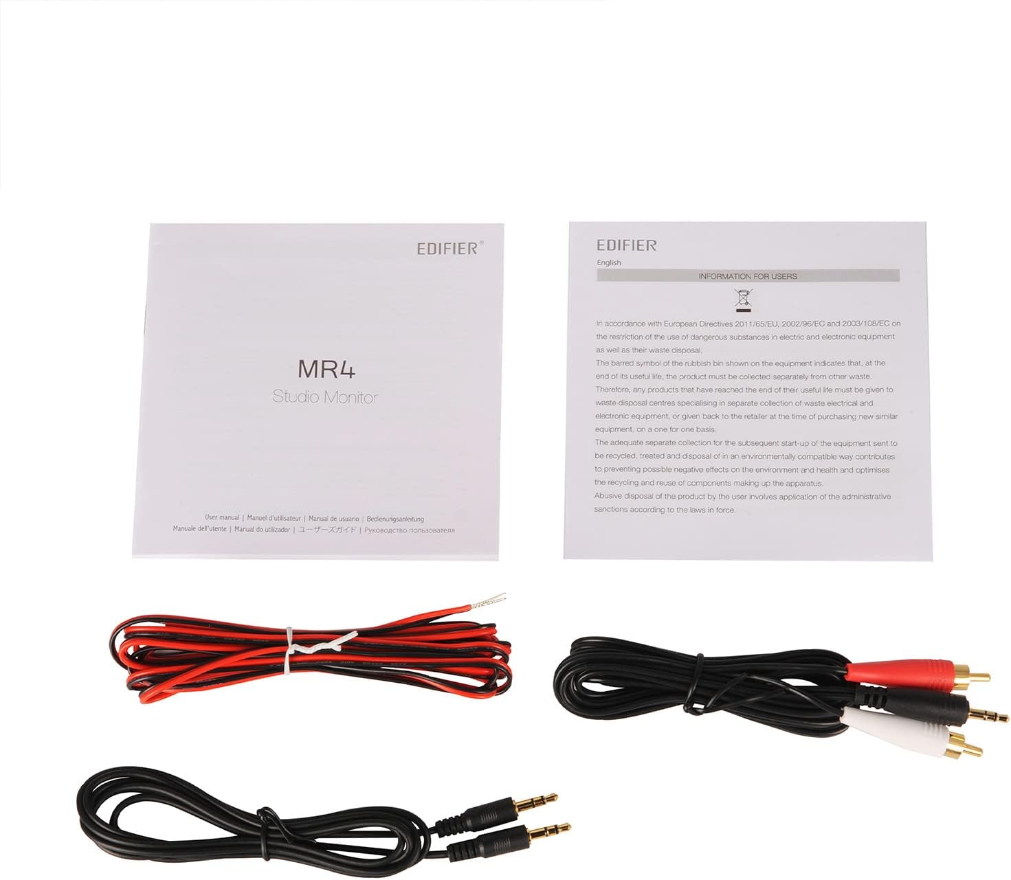 Edifier - MR4 Powered Studio Monitor Speakers, 4" Active Near-Field Monitor Speaker - White (Pair) - Serious Techies