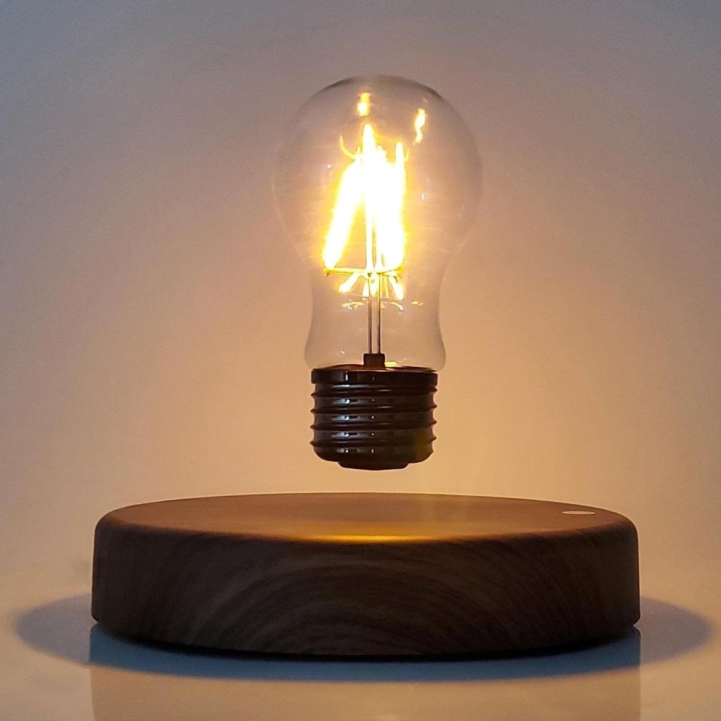 HCNT - Levitating Bulb Lamp Magnetic Floating LED Light Desk Lamp Table Lamp Night Light, 360 Degree Automatic Rotating Light for Unique Gifts Room Home Office Decor - Serious Techies