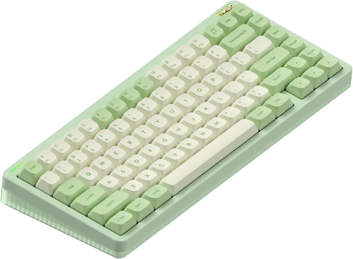 Nuphy - Halo75 V2 Mechanical Gaming Kyeboard,75% Wireless Hot Swappable Bluetooth Keyboard,83 Kyes RGB Backlit Keyboard,Support Bluetooth/2.4Ghz/Usb-C (Black, Mint (37Gf)) - Serious Techies