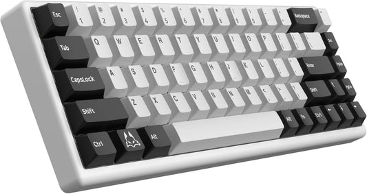 ARBITER - Polar 65 - CNC Magnetic Gaming Keyboard W Rapid Trigger, Hall Effect Switches, CNC Aluminum Frame, Rapid Key, 65% Compact, Bright RGB, Dual-Shot PBT Keycaps - White Panda - Serious Techies