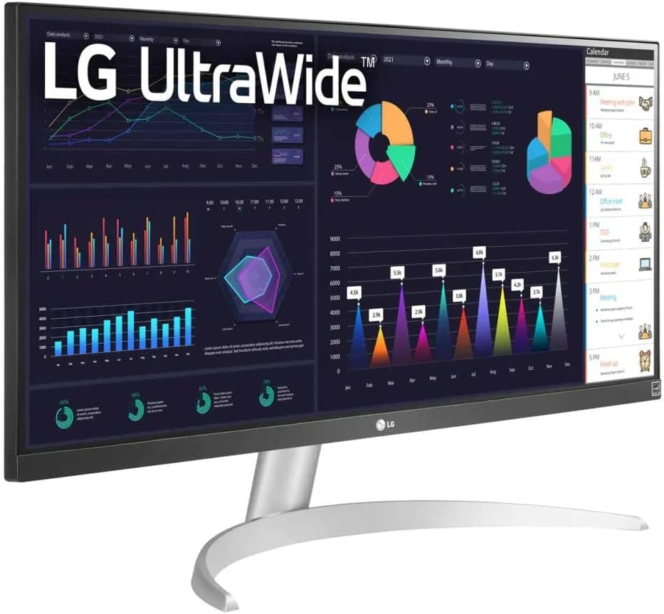 LG - Ultrawide FHD 29-Inch Computer Monitor 29WQ600-W, IPS with HDR 10 Compatibility, AMD Freesync, and USB Type-C, White/Silver - Serious Techies