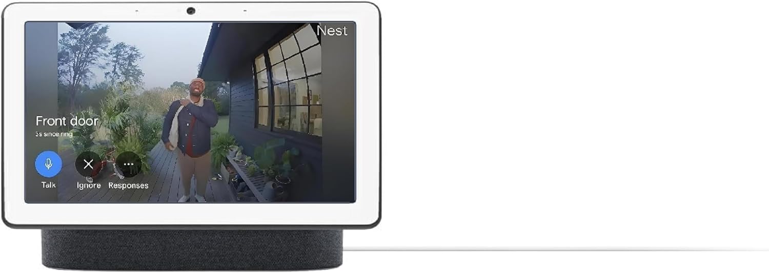 Google - Nest Hub Max, Multi Language Nest Hub 10-Inch with English Compatibility, H2A GA00639-JP (Charcoal) - Serious Techies