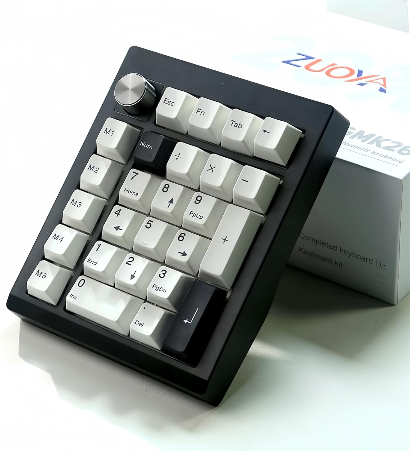 GMK26  - Mechanical Numpad,Gasket via Macro Numeric Keypad Hot Swap Wireless 2.4G/Bt5.0/Wired USB-C RGB Backlit 26 Keys Mini Protable Number Keyboard Programmable for Win/Mac/Gaming (Black) - Serious Techies