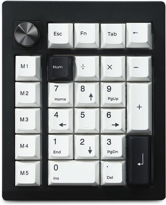 GMK26  - Mechanical Numpad,Gasket via Macro Numeric Keypad Hot Swap Wireless 2.4G/Bt5.0/Wired USB-C RGB Backlit 26 Keys Mini Protable Number Keyboard Programmable for Win/Mac/Gaming (Black) - Serious Techies