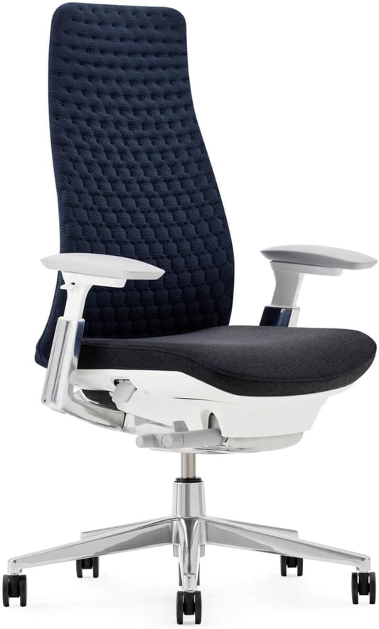 Haworth - Fern Ergonomic Office Chair – Stylish and Innovative Desk Chair with Digital Knit Finish - with Lumbar Support (Deep Sea) - Serious Techies