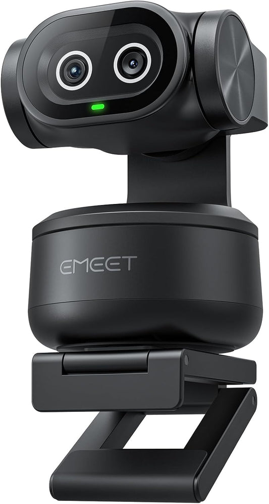 EMEET - PIXY Dual-Camera Ai-Powered PTZ Camera 4K, AI Tracking, PDAF&AI Autofocus 0.2S, 1/2.55'' Sony Sensor, 3 Mics, Presets, Gesture Control, 4K Webcam for Streaming and Obs/Twitch/Switch 2 Compatible - Serious Techies