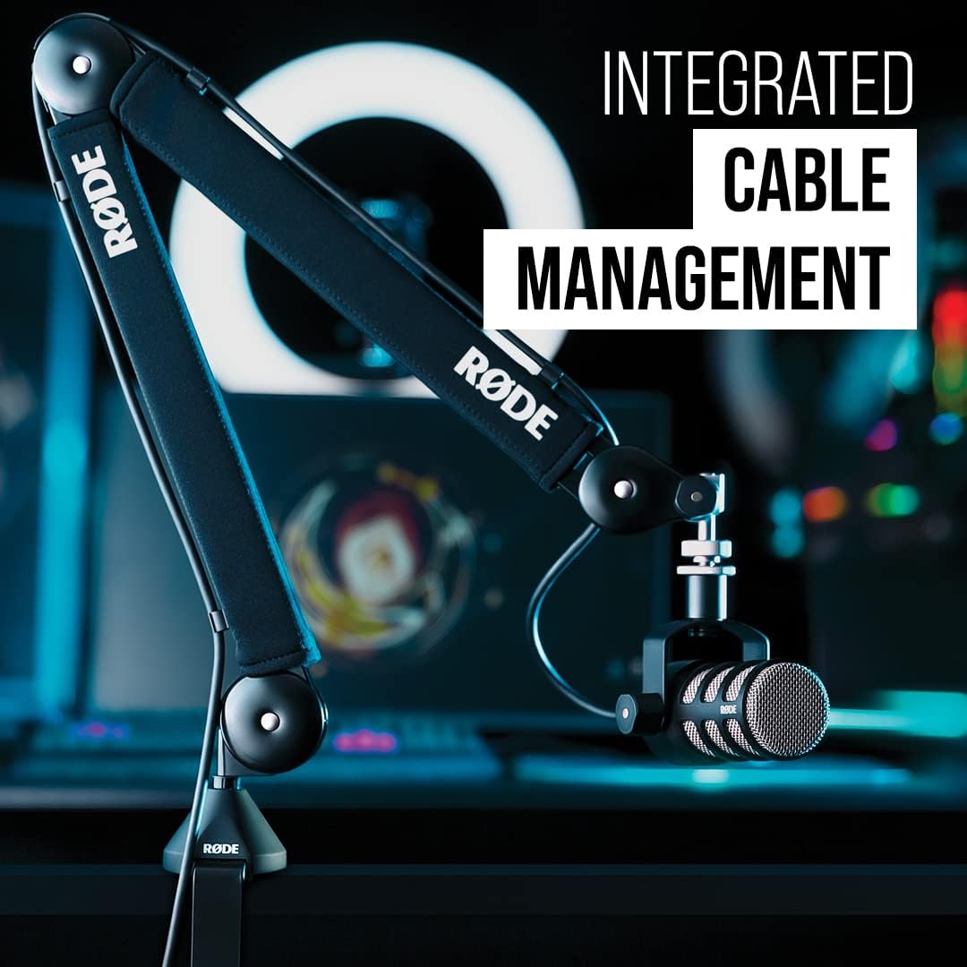 RØDE - PSA1+ Professional Studio Arm with Spring Damping and Cable Management, Black - Serious Techies