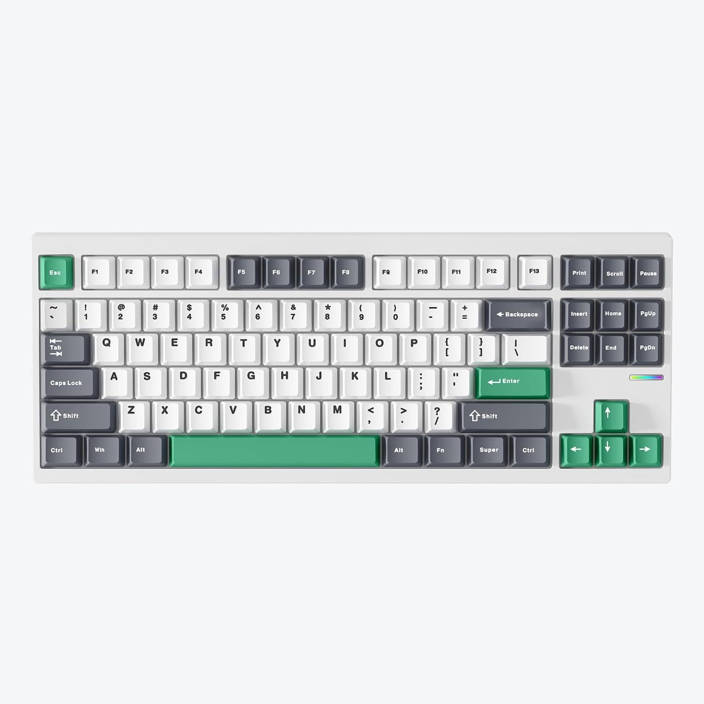 MCHOSE - GX87 Ultra Wireless Mechanical Keyboard TKL 80% Gaming Keyboard Creamy QMK/VIA CNC Aluminum Usb-C/Bt5.0/2.4Ghz 8000Mah Battery Custom Hot Swappable RGB Backlit for Windows/Mac/Pc White - Serious Techies