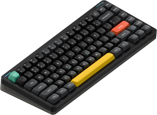 Nuphy - Halo75 V2 Mechanical Gaming Kyeboard,75% Wireless Hot Swappable Bluetooth Keyboard,83 Kyes RGB Backlit Keyboard,Support Bluetooth/2.4Ghz/Usb-C (Black, Mint (37Gf)) - Serious Techies