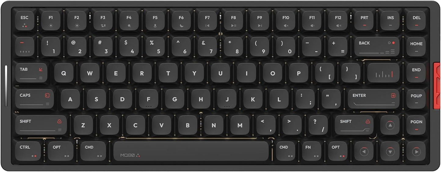 IQUNIX - MQ80 Low Profile Mechanical Keyboard for Work and Gaming Tri Mode Wireless Wired CNC Aluminum Hot Swappable RGB Backlit Long Battery Life via Support (Silver) - Serious Techies