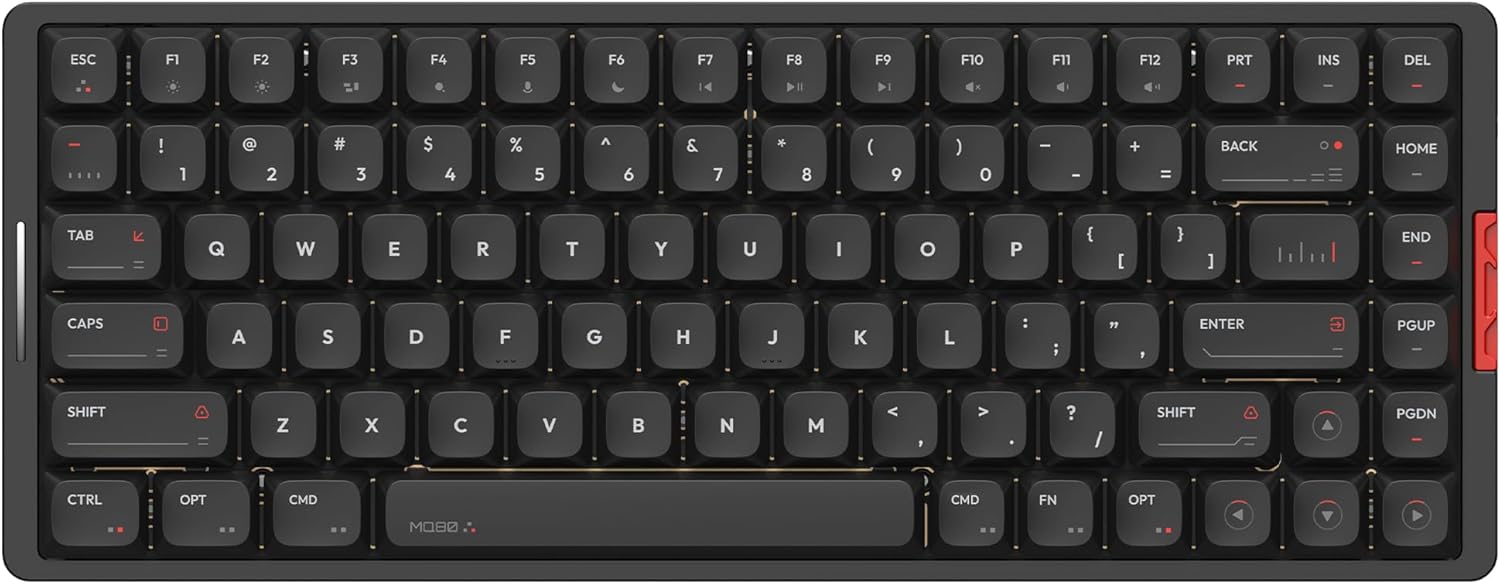 IQUNIX - MQ80 Low Profile Mechanical Keyboard for Work and Gaming Tri Mode Wireless Wired CNC Aluminum Hot Swappable RGB Backlit Long Battery Life via Support (Silver) - Serious Techies