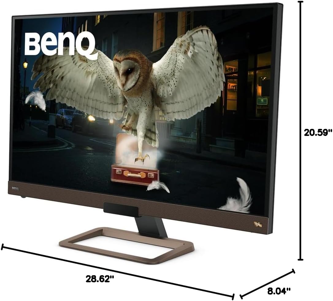 BenQ - EW3280U Premium Monitor 32" 4K UHD W/ Remote Control | IPS | Hdri | Eye-Care Tech | Adaptive Brightness | Tilt Screen | 2.1Ch W/ 5W Subwoofer | Displayport | HDMI | USB-C - Serious Techies