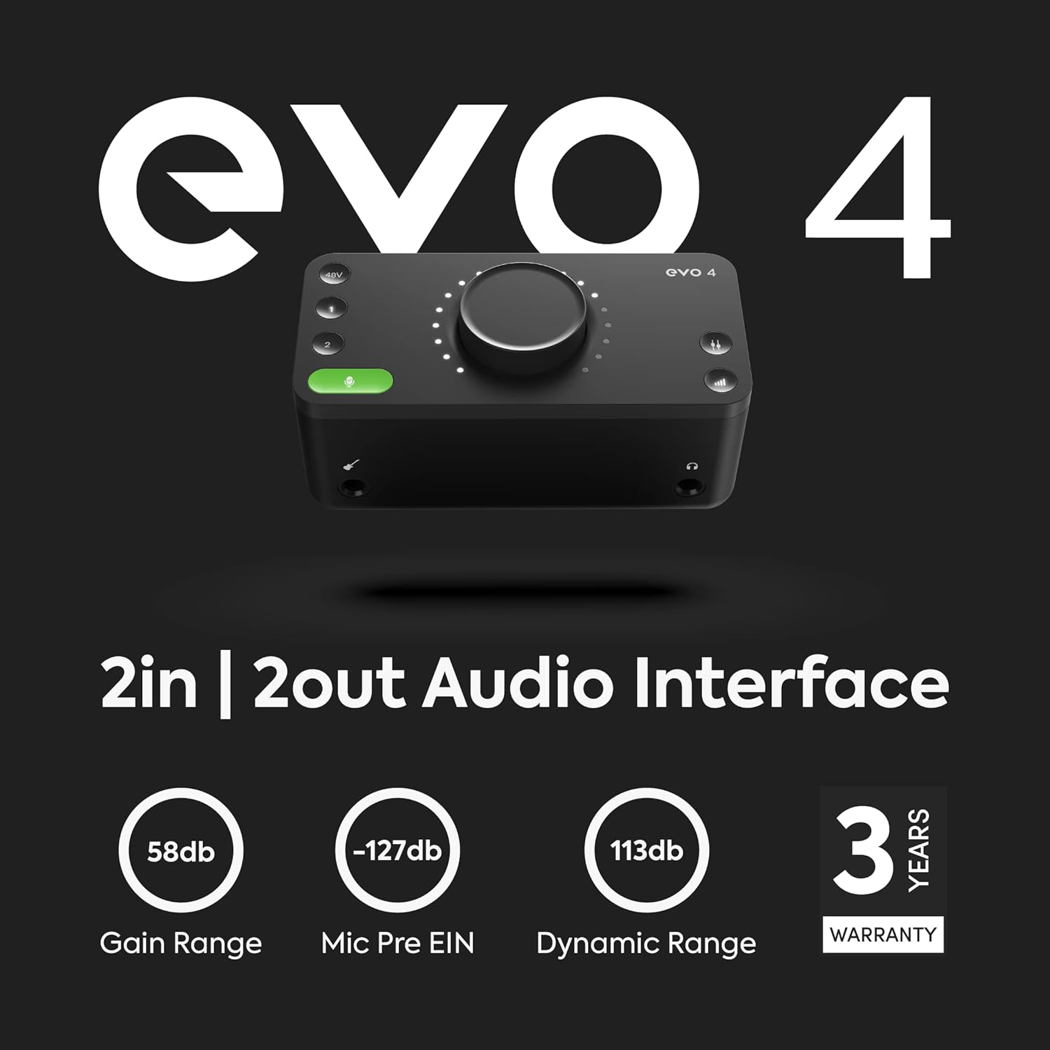 Audient - EVO 4 USB Audio Interface - Serious Techies