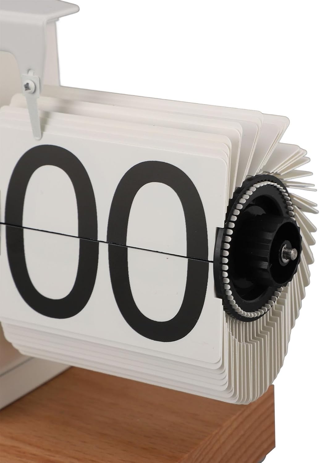 Retro Digital Flip down Clocks, Auto Flip Clock Table Clocks, Flip Clock Vintage Desk Clock for Any Environment from Home to Office(White Page)