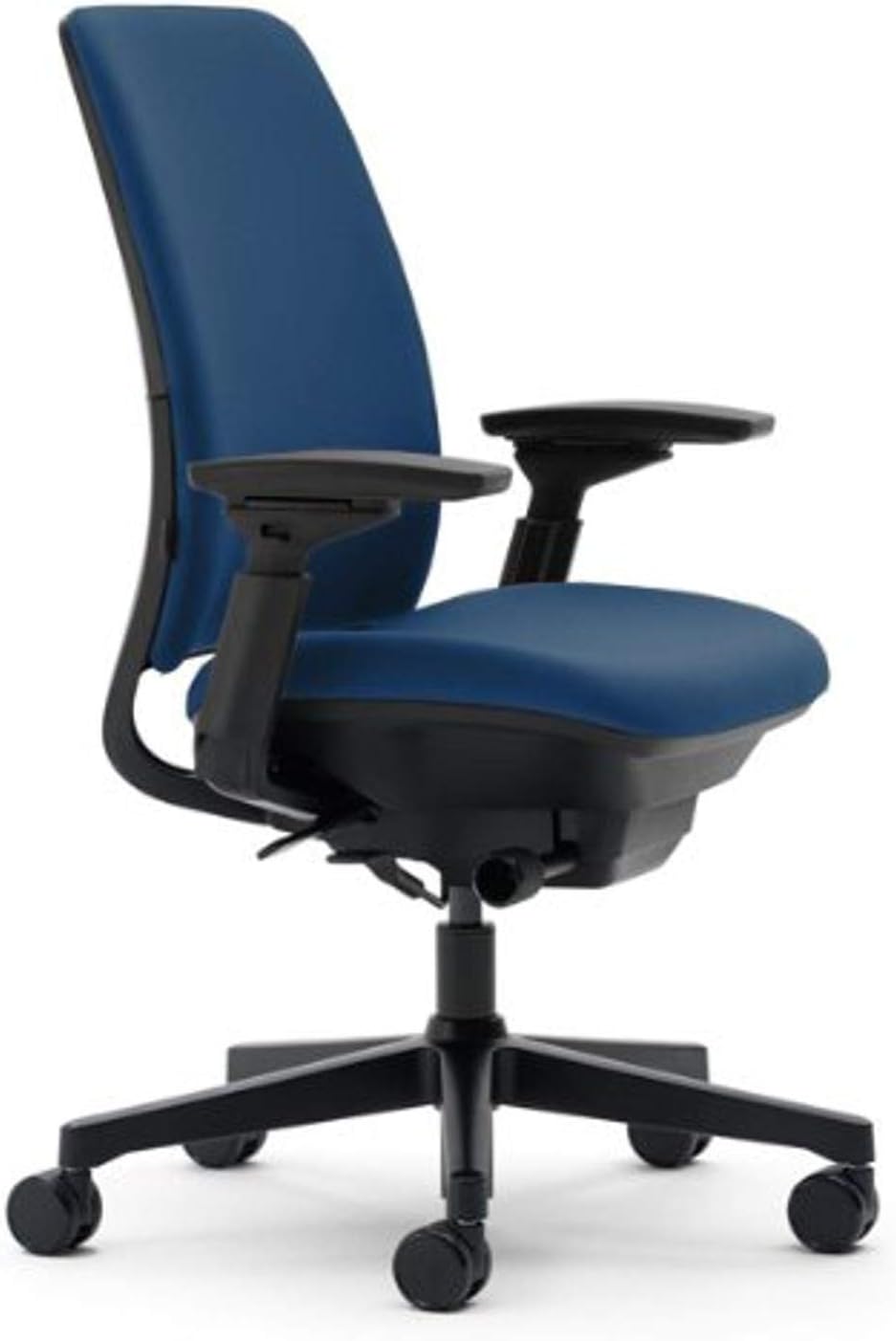 Steelcase - Amia Office Chair - Most Comfortable Sit - 4 Points of Adjustability - Ergonomic Desk Chair - Upper Back Support - Adjustable Lumbar Support - Blue Fabric - Serious Techies