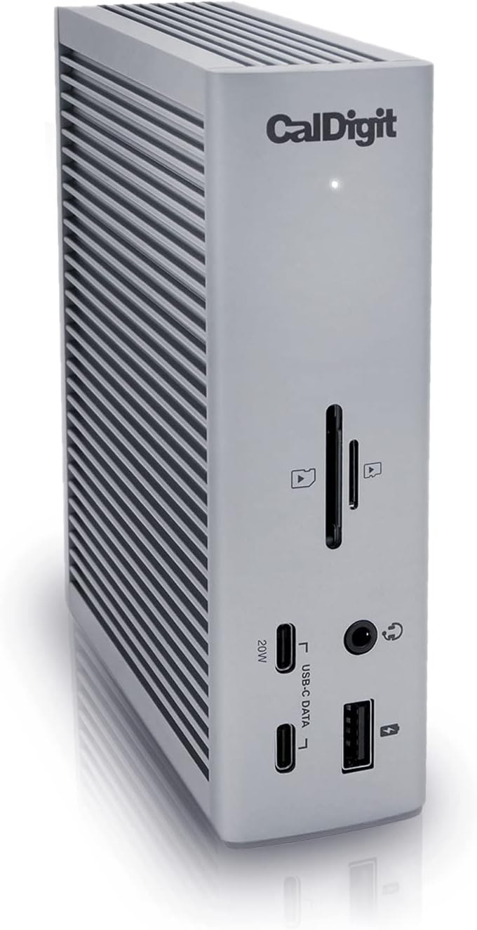 CalDigit - TS4 Thunderbolt 4 Dock - 18 Ports, 98W Charging, 40Gb/S Thunderbolt 4, USB-A/C, 2.5Gbe, 8K/6K Displays, Mac/Pc/Chrome Compatible - Serious Techies