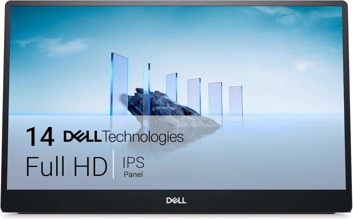 Dell - 14 Portable Monitor - P1424H - 14-Inch Full HD (1080P) 1920 X 1080, IPS Panel, USB-C Connectivity, Comfortview, 3-Year Advanced Exchange Service - Silver - Serious Techies
