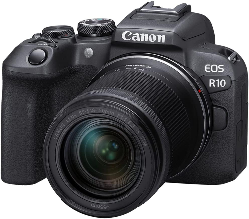 Canon- EOS R10 Rf-S18-150Mm F3.5-6.3 Is STM Lens Kit, Mirrorless Vlogging Camera, 24.2 MP, 4K Video, DIGIC X Image Processor, High-Speed Shooting, Subject Tracking, Compact, for Content Creators Black - Serious Techies