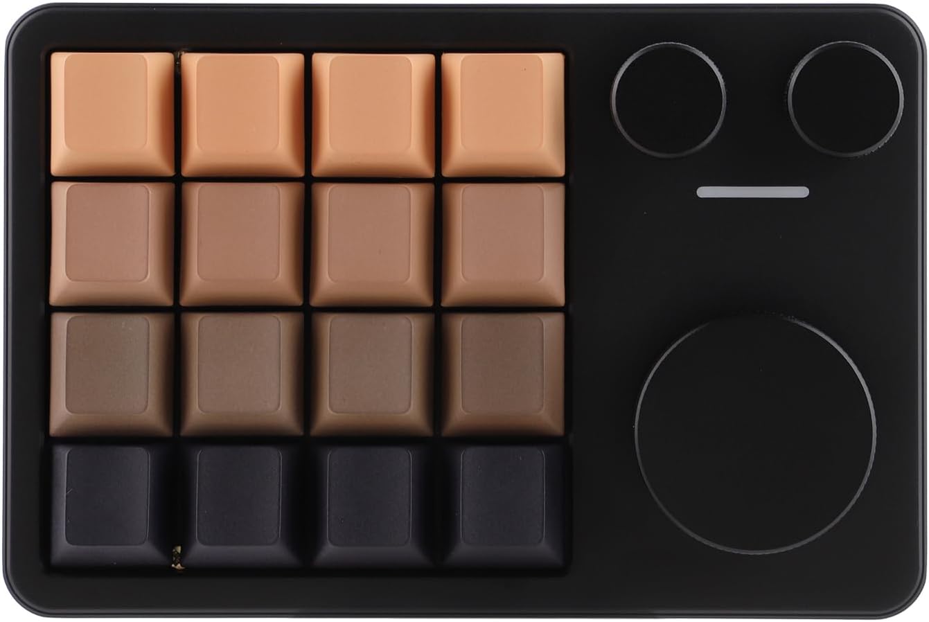 KIIBOOM - Cybrix 16 via Programmable Macro Pad - 16 Keys + 3 Knobs, Type-C Wired Aluminum Numpad, Hot-Swappable PCB, RGB Backlight, Lightweight & Portable Numeric Keypad for Windows & Mac (Silver) - Serious Techies