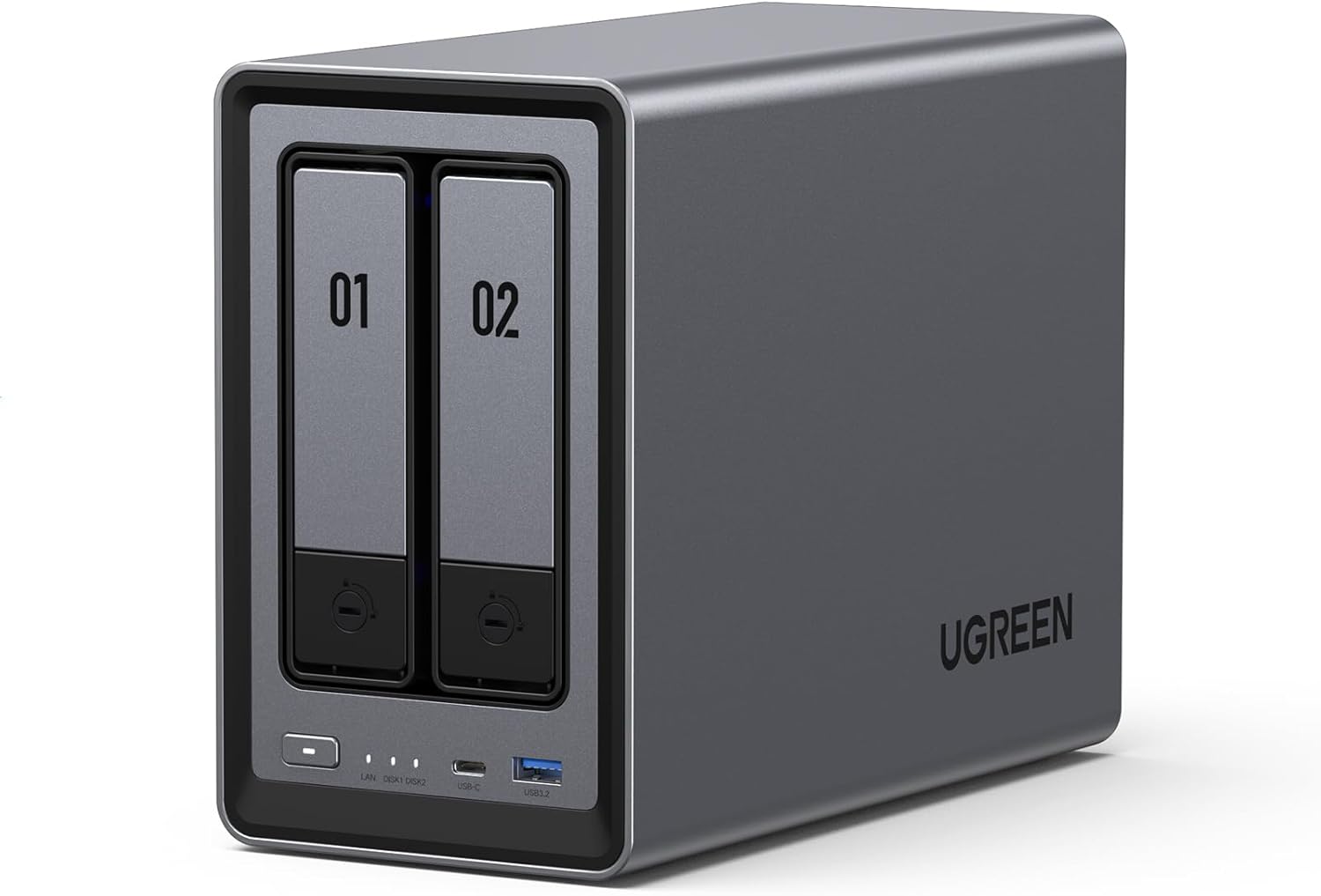 UGREEN - NASync DXP4800 4-Bay Desktop NAS, Intel N100 Quad-Core CPU, 8GB DDR5 RAM, 32G Emmc, 2X 2.5Gbe, 2X M.2 Nvme Slots, 4K HDMI, Network Attached Storage (Diskless) - Serious Techies
