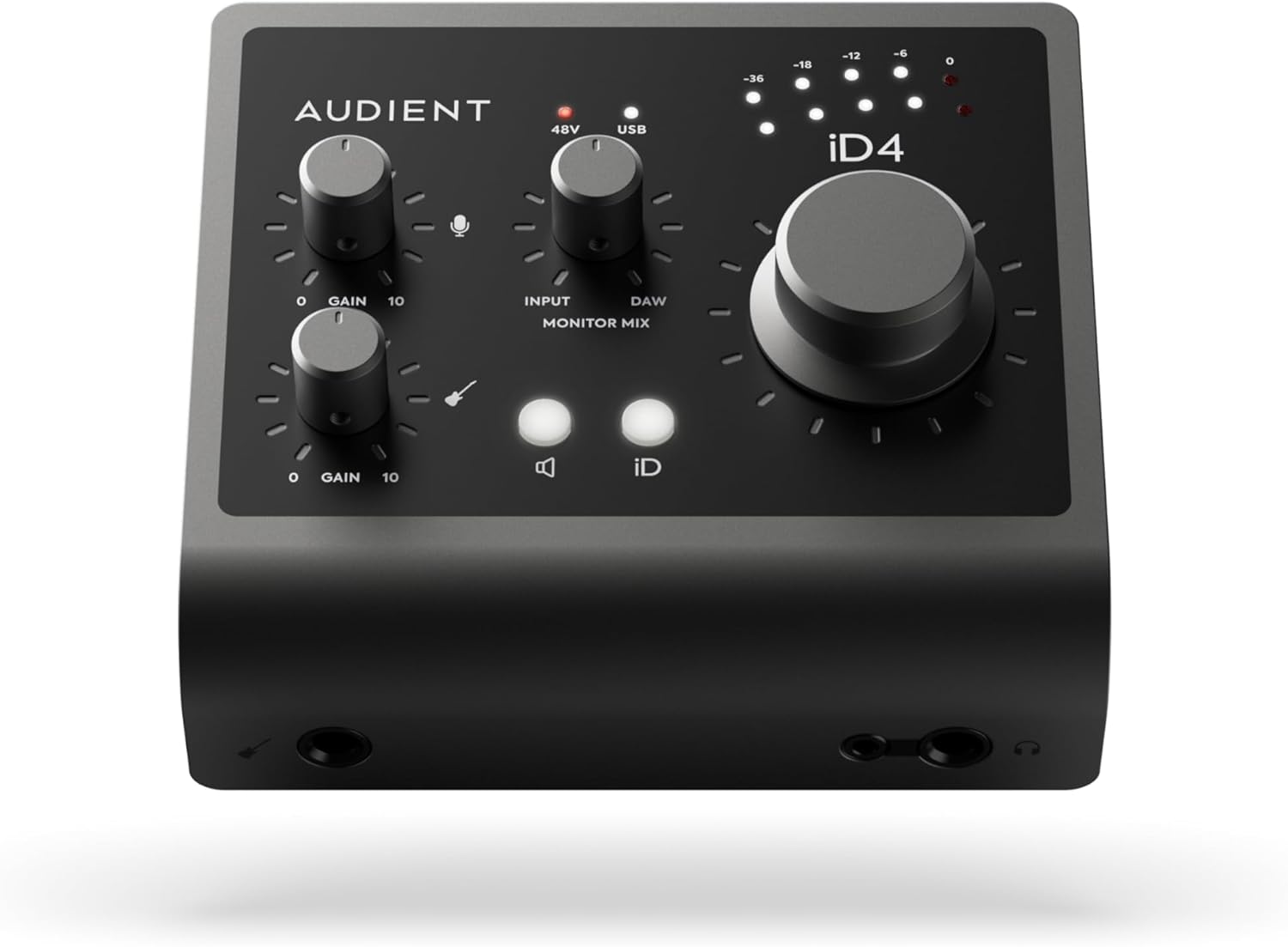 Audient - Audio Interface Id4 MKII, Class a Console Microphone Preamp (High Speed USB-C, Monitor Mix and Monitor Panning Function, 2 Headphone Outputs, Mac/Pc/Ios Compatible), Black - Serious Techies