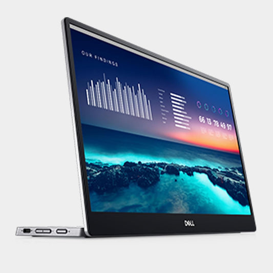 Dell - 14 Portable Monitor - P1424H - 14-Inch Full HD (1080P) 1920 X 1080, IPS Panel, USB-C Connectivity, Comfortview, 3-Year Advanced Exchange Service - Silver - Serious Techies