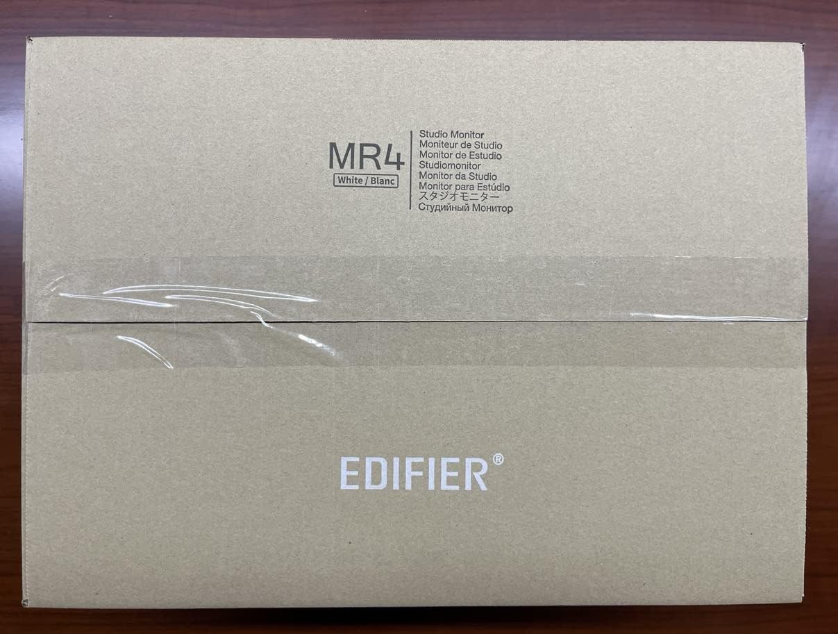 Edifier - MR4 Powered Studio Monitor Speakers, 4" Active Near-Field Monitor Speaker - White (Pair) - Serious Techies