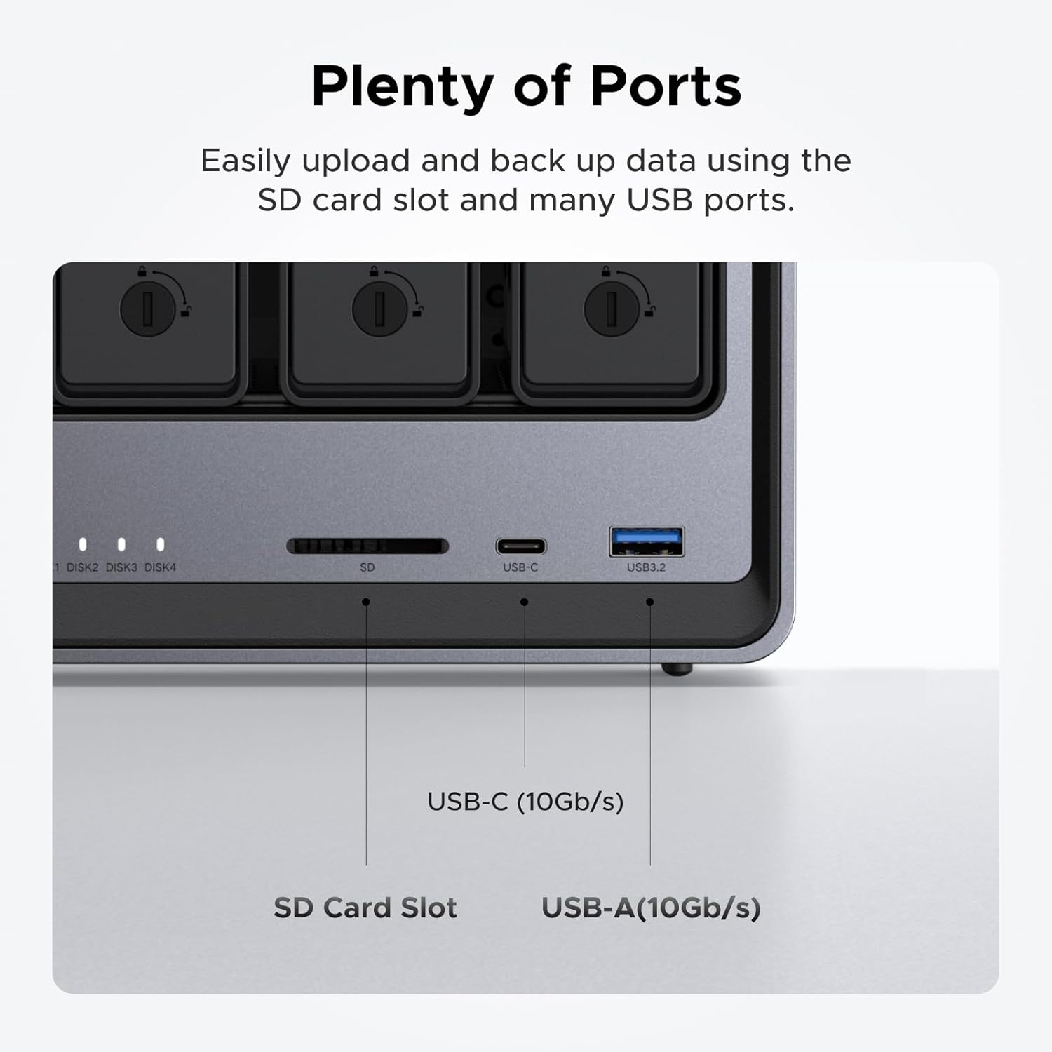 UGREEN - NASync DXP4800 4-Bay Desktop NAS, Intel N100 Quad-Core CPU, 8GB DDR5 RAM, 32G Emmc, 2X 2.5Gbe, 2X M.2 Nvme Slots, 4K HDMI, Network Attached Storage (Diskless) - Serious Techies