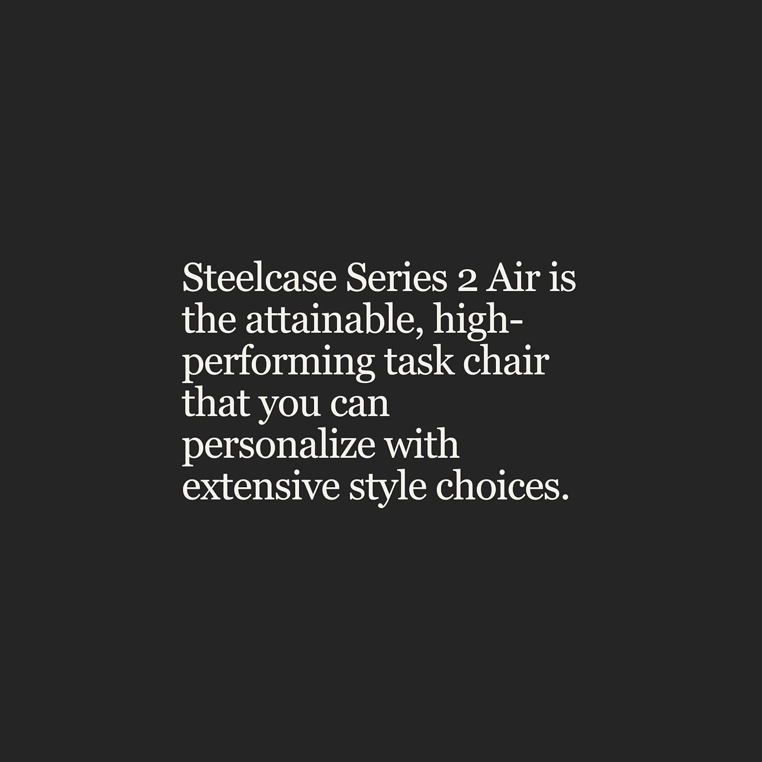 Steelcase - Series 2 Office Chair - Ergonomic Work Chair with Wheels for Carpet - with Back Support, Weight-Activated Adjustment & Arm Support - Adjustable Rolling Chairs for Desk - Graphite - Serious Techies