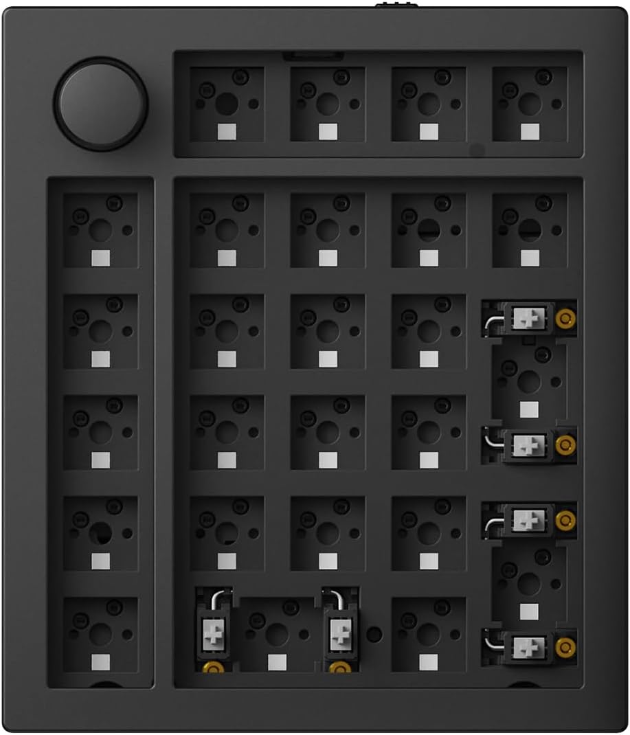 Keychron - Q0 Max Wireless Custom Barebones Keyboard Kit, 2.4 Ghz/Bluetooth 5.1/Wired QMK Number Pad, RGB Numeric Keypad Compatible with Laptop Mac Windows Linux - White - Serious Techies