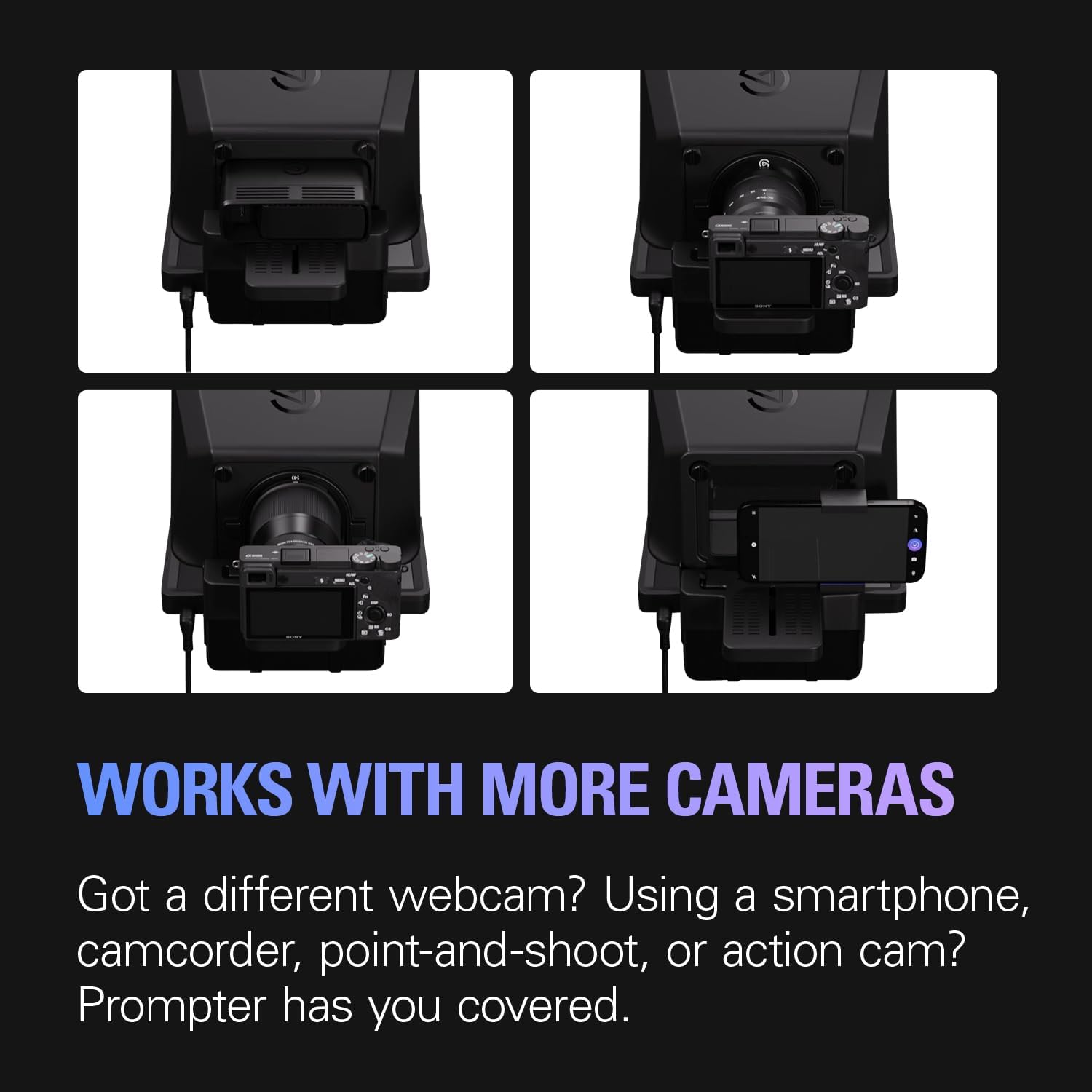 Elgato - Prompter – Teleprompter with Built-In Screen for Youtube, Twitch, Zoom, MS Teams and More, Supports Dslr/Webcam/Smartphone, Drag & Drop Monitor Display, Works with Mac/Pc & Stream Deck - Serious Techies