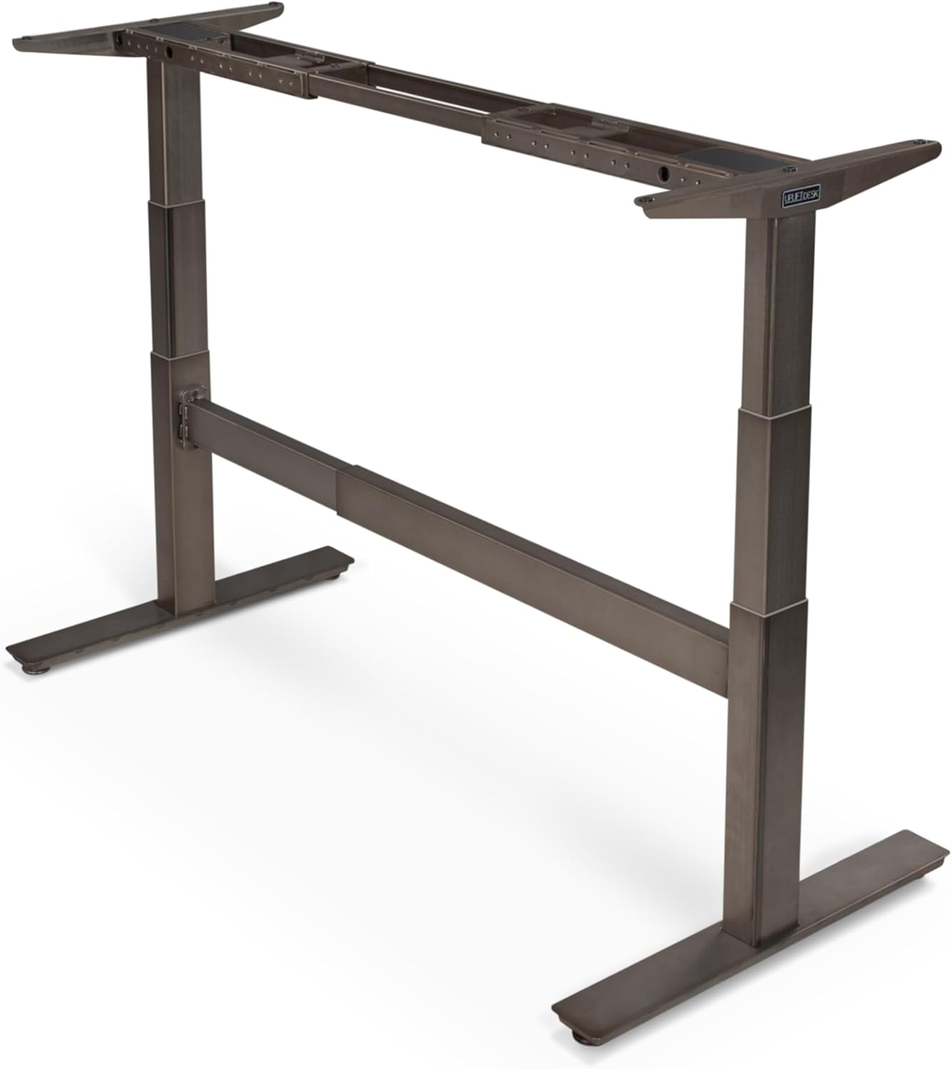 Uplift - Desk 2-Leg V2-Commercial C-Frame Height Adjustable Standing Desk Frame (Black), No Desktop, Advanced Memory Keypad, Free Wire Tray - Serious Techies