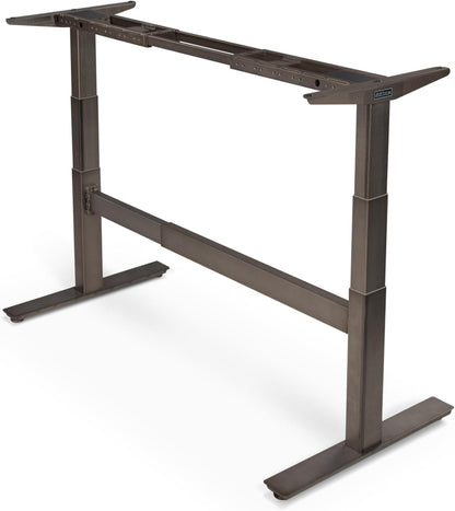 Uplift - Desk 2-Leg V2-Commercial C-Frame Height Adjustable Standing Desk Frame (Black), No Desktop, Advanced Memory Keypad, Free Wire Tray - Serious Techies