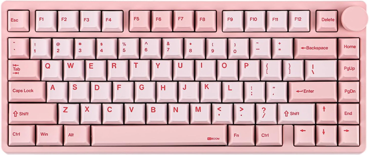 KiiBoom - Moonshadow V2 75% Wireless Aluminum Gaming Keyboard, QMK&VIA Programmable, Bt5.0/2.4Ghz/Usb-C, Hot-Swappable Creamy Mechanical Keyboard with FR4 Plate, Knob, 4000Mah Battery (Silver) - Serious Techies