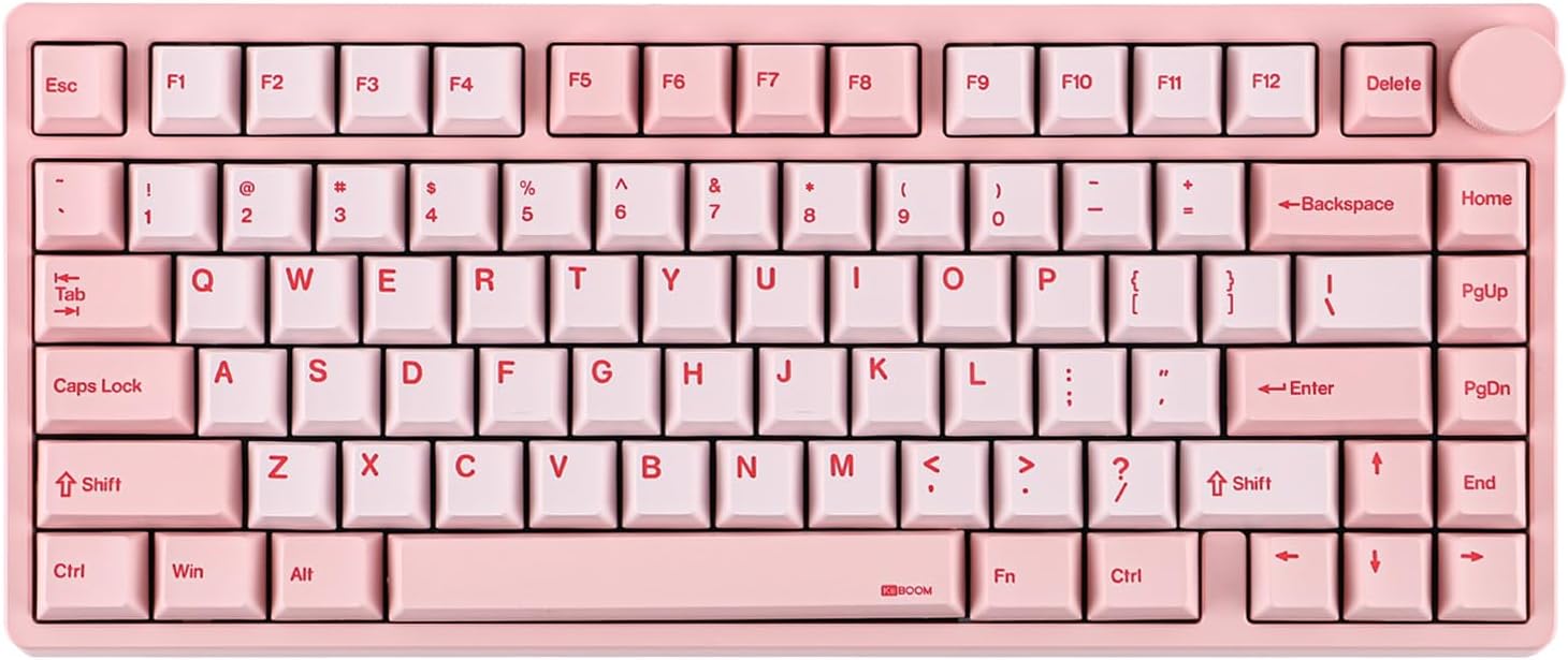 KiiBoom - Moonshadow V2 75% Wireless Aluminum Gaming Keyboard, QMK&VIA Programmable, Bt5.0/2.4Ghz/Usb-C, Hot-Swappable Creamy Mechanical Keyboard with FR4 Plate, Knob, 4000Mah Battery (Silver) - Serious Techies