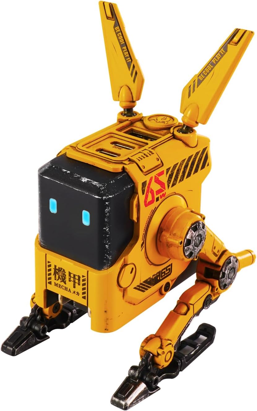 GravaStar - 65W USB C, Alpha65 Robot Fast Gan Charger Block, 3-Port Fast Power Adapter, Foldable Compact Wall USB C Charger for Iphone, Macbook, Ipad, Galaxy S23/S24, Steam Deck (65W, White) - Serious Techies