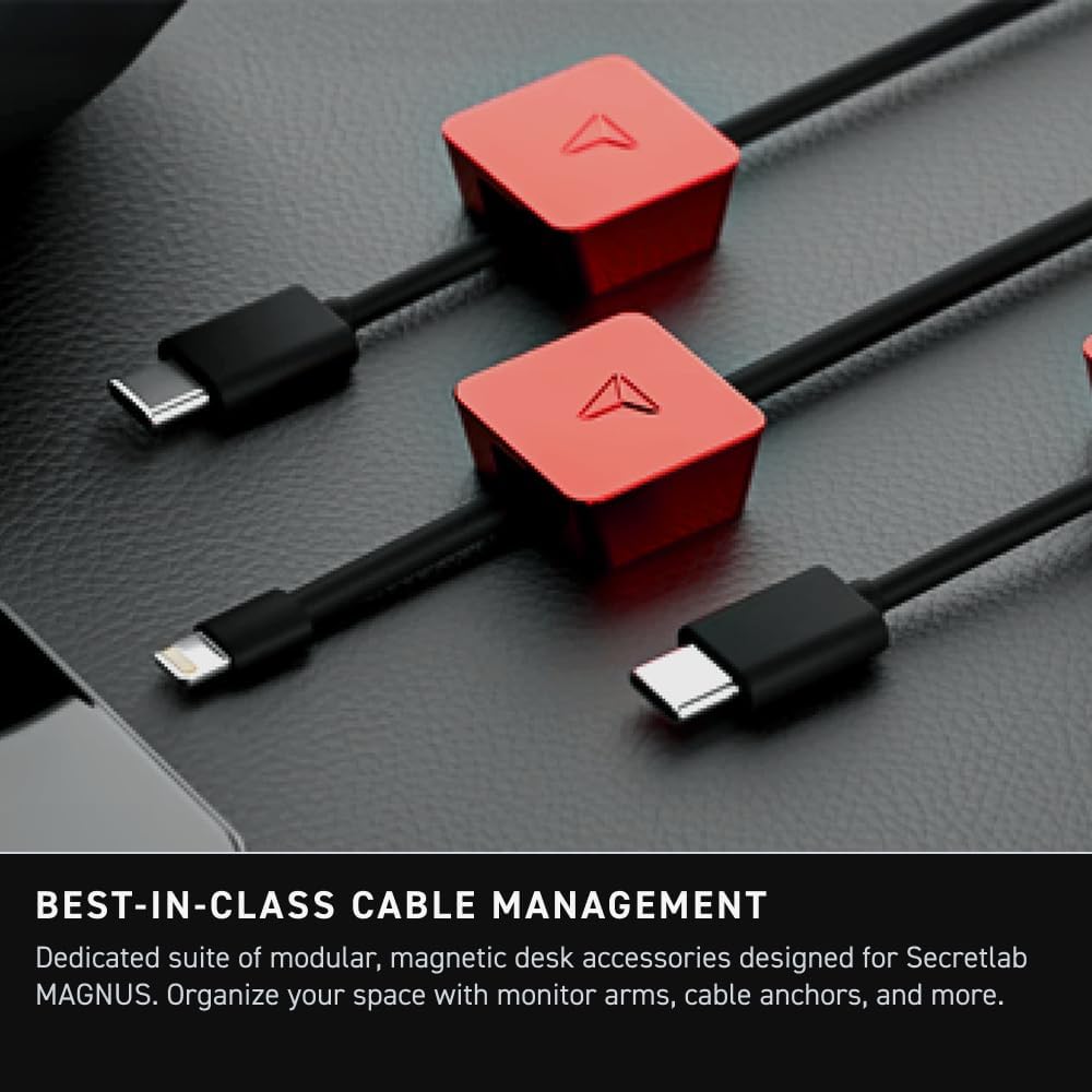 Secretlab - Magnus Pro with Stealth MAGPAD Desk Mat | Ergonomic Electric Standing Desk with Magnetic Cable Management | Integrated Power Supply Column | Built-In Cable Management Tray - Serious Techies