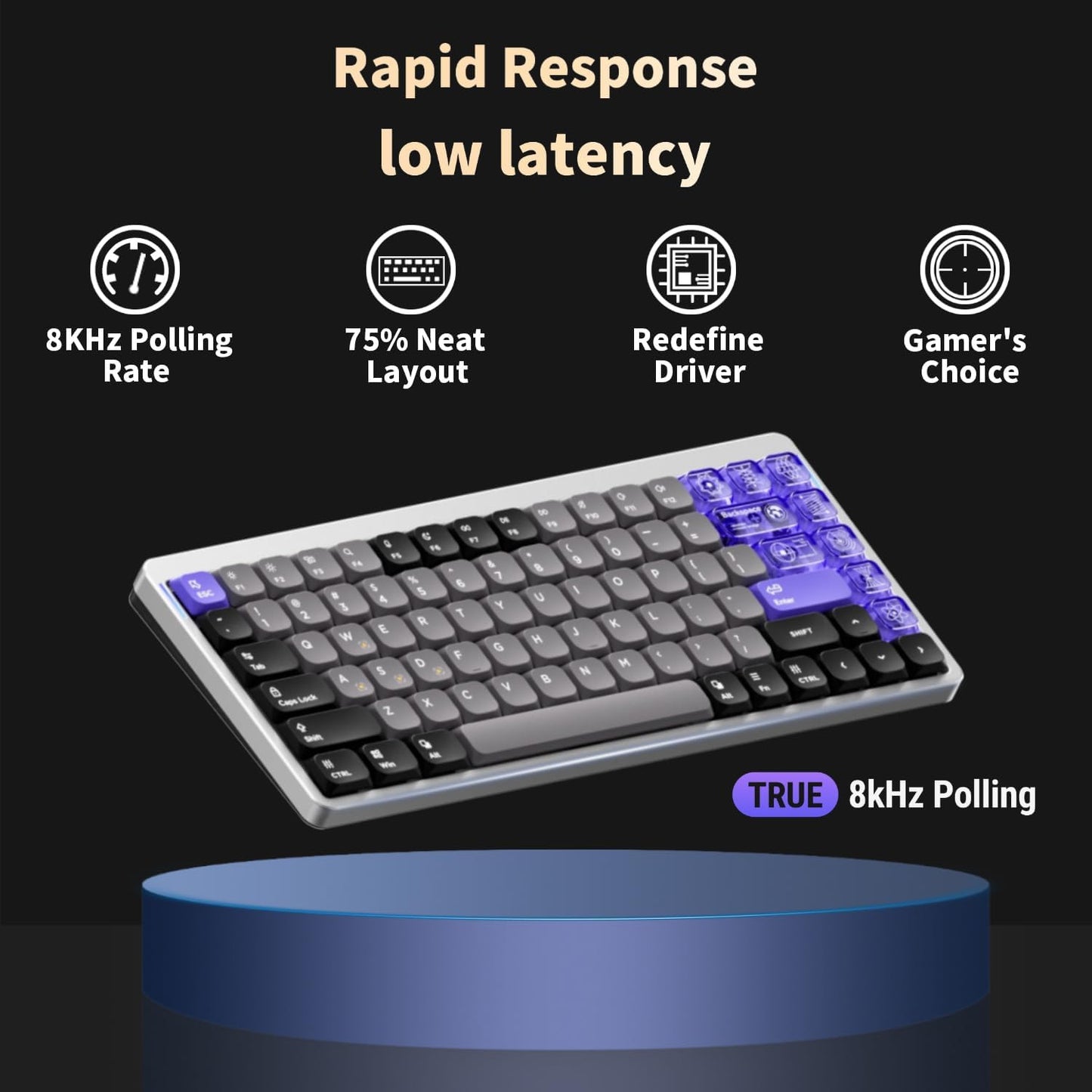 Nuphy - Air75 HE Rapid Trigger Wired Custom Magnetic Gaming Keyboard,Rgb Hotswap, 84 Keys 75% Layout Adjustable Actuation Esports Low Profile Keyboard, Hall Effect Keyboard(Magnetic Jade Pro Switch) - Serious Techies