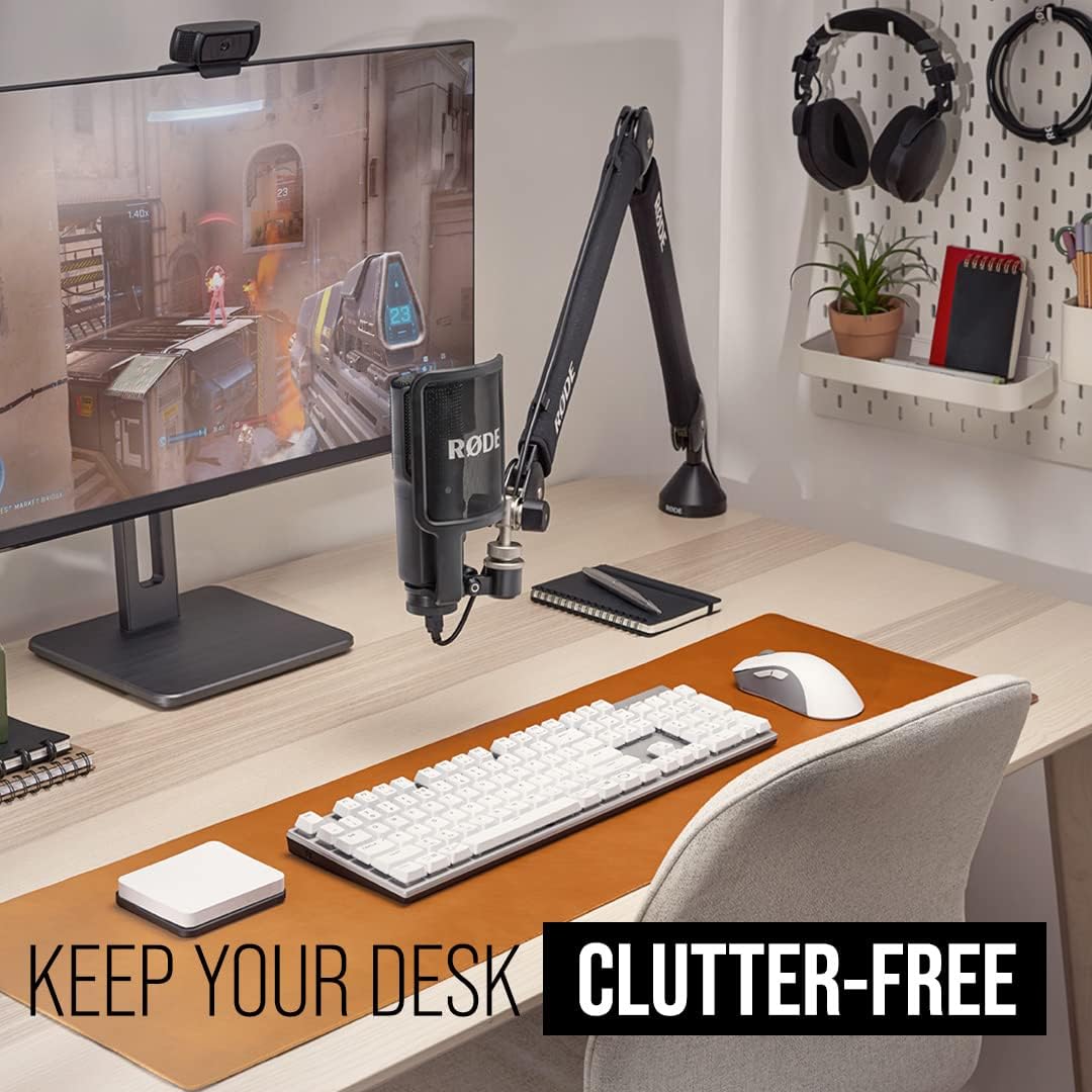 RØDE - PSA1+ Professional Studio Arm with Spring Damping and Cable Management, Black - Serious Techies