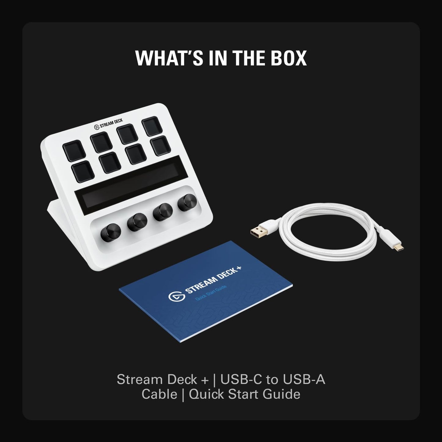 Elgato - Stream Deck + White - Studio Controller with LCD Keys, Dials, and Touch Strip for Post Production in Adobe Premiere Pro, Photoshop, Davinci Resolve, Final Cut Pro - Workflow Automation - Serious Techies