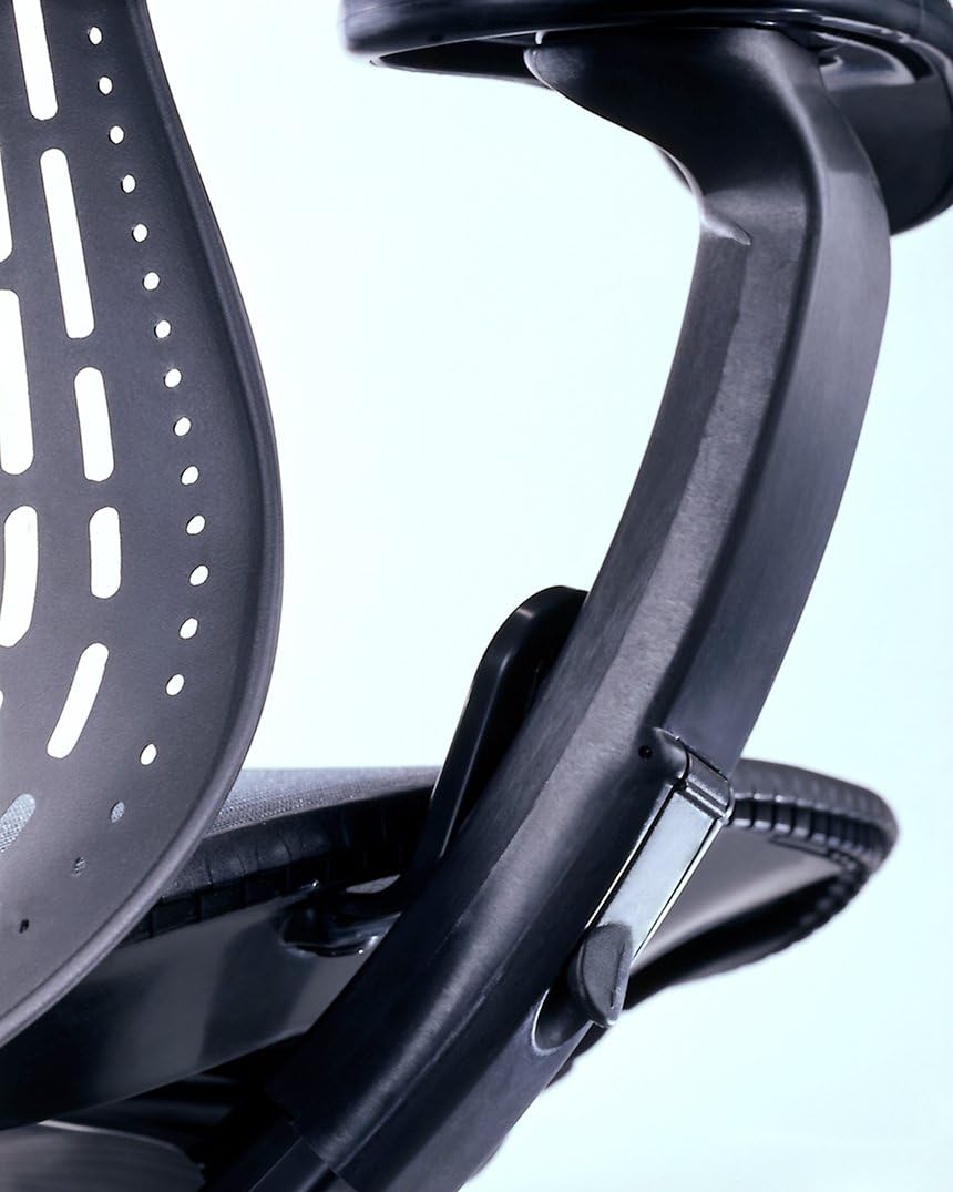 Herman Miller - Mirra Chair by : Fully Featured W/Forward Tilt - Adjustable Arms - Flexfront Seat - Tilt Limiter - Lumbar Support - Hard Floor Casters - Graphite Frame/Graphite Seat - Serious Techies