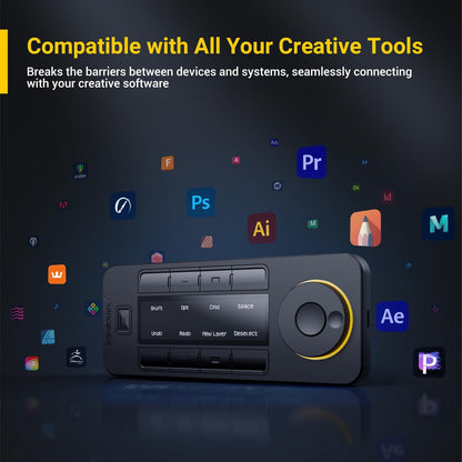 XENCELABS - Quick Keys for PC, Macbook, Desktop, Drawing Tablet, MacroPad, Pen Display, OLED Display, 44 Customizable Shortcuts Keydail for Digital Drawing, Video Editing, Photo Retouching, Windows/Macos