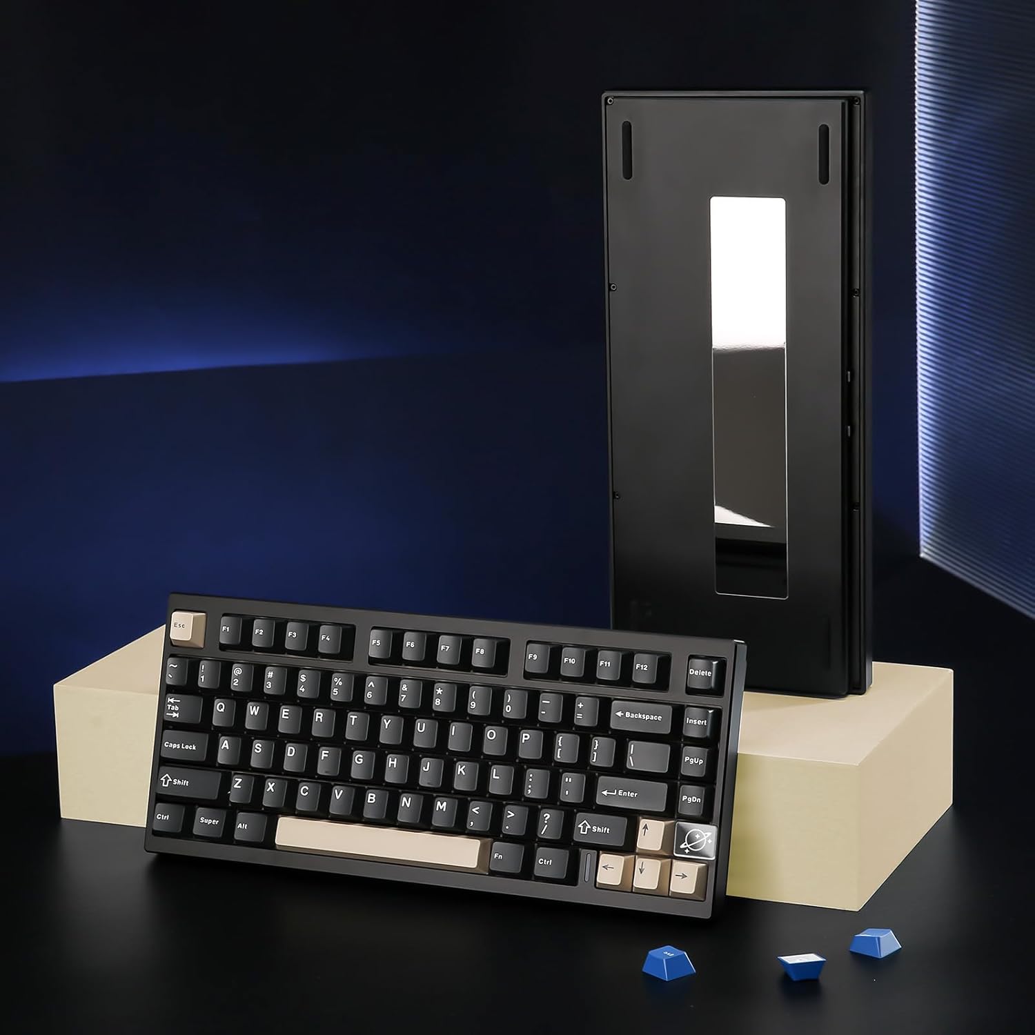 YUNZII - AL75 PRO 75% Wireless Mechanical Gaming Keyboard,Full Aluminum Cnc,Bt/2.4G/Wired,Pbt Keycaps,Gasket Mounted Hot Swap,Custom RGB Backlight, Programmable for Mac/Win (Black, Cocoa Cream V2) - Serious Techies