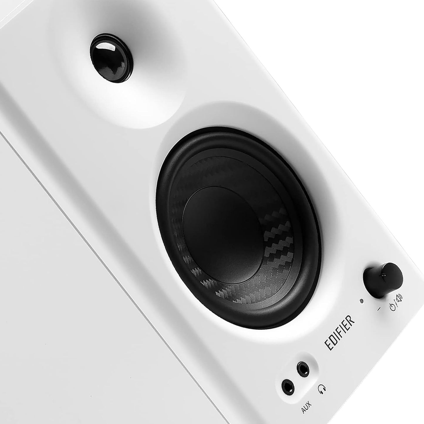 Edifier - MR4 Powered Studio Monitor Speakers, 4" Active Near-Field Monitor Speaker - White (Pair) - Serious Techies