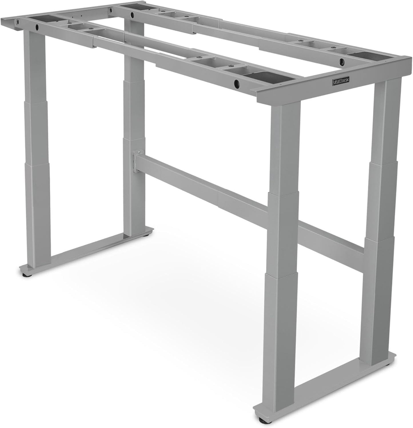 Uplift - Desk 2-Leg V2-Commercial C-Frame Height Adjustable Standing Desk Frame (Black), No Desktop, Advanced Memory Keypad, Free Wire Tray - Serious Techies