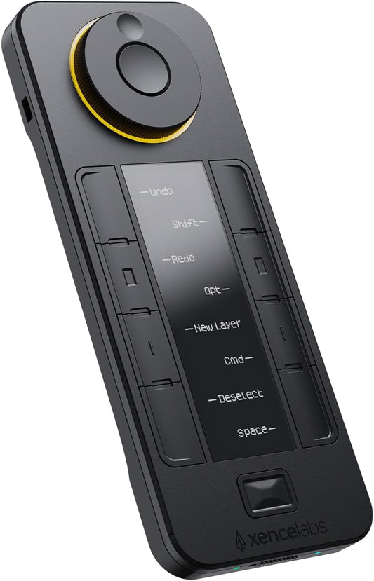 XENCELABS - Quick Keys for PC, Macbook, Desktop, Drawing Tablet, MacroPad, Pen Display, OLED Display, 44 Customizable Shortcuts Keydail for Digital Drawing, Video Editing, Photo Retouching, Windows/Macos