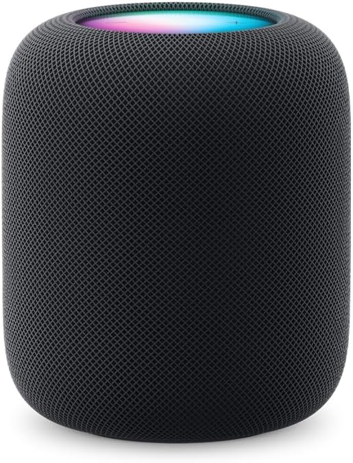 Apple - Homepod Smart Speaker 2nd Generation, Siri Speaker + Power Cable +  1 Year Limited Warranty (Midnight) - Serious Techies